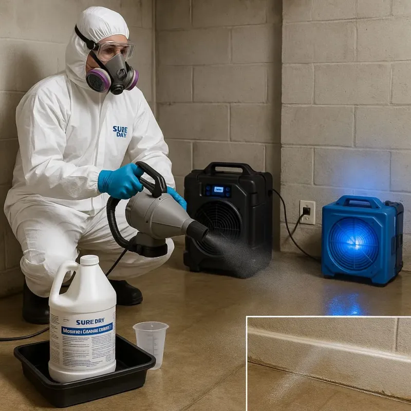 Sanitization and Odor Removal process in Koreatown, CA