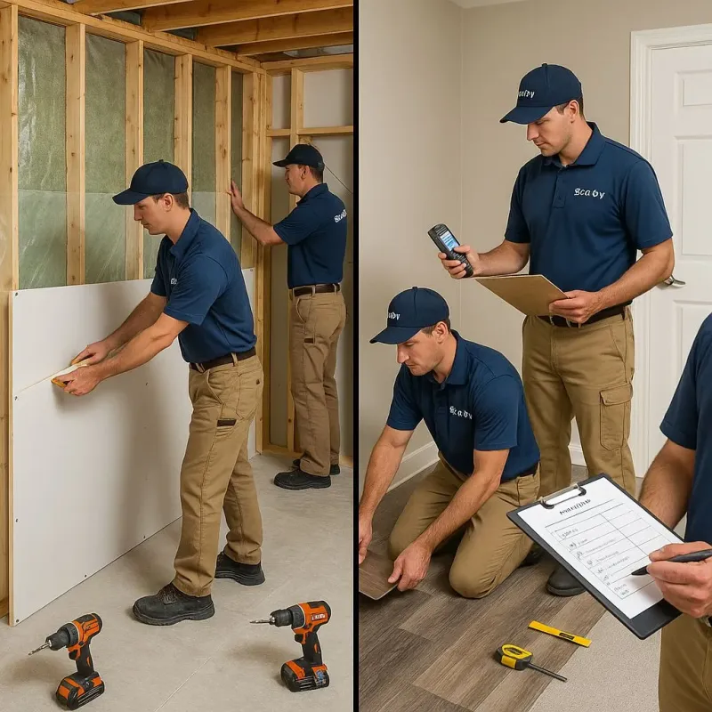 Repairs and Reconstruction process in Koreatown, CA